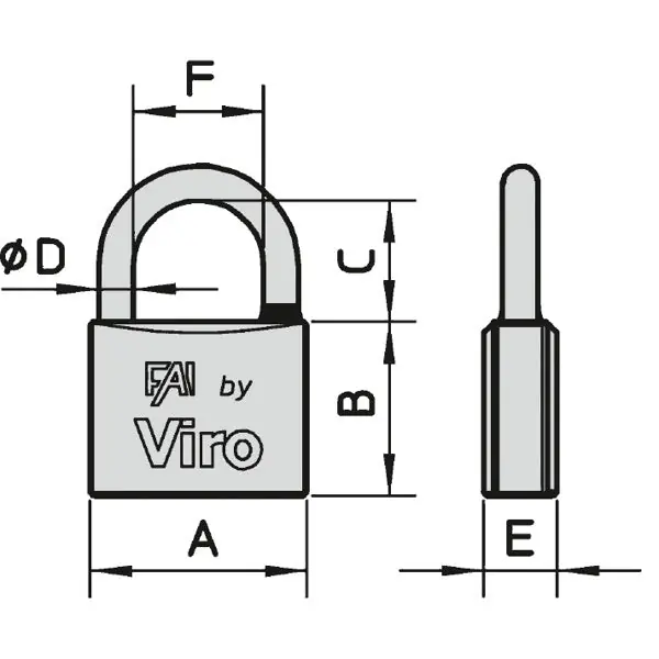 VIRO LUCCHETTO SERIE 576 FAI MARE MM60