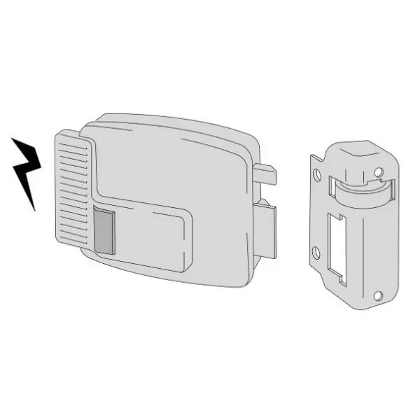 CISA ELETTROSERRATURA DA APPLICARE CON PULSANTE INTERNO ENTRATA MM70 SX*