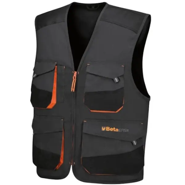 BETA 7907G GILET DA LAVORO MULTITASCHE COLORE GRIGIO TG.L