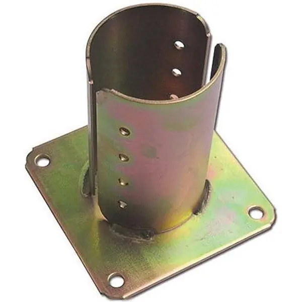 MINUTEX SUPPORTO PER TRAVI D.MM 80 PIASTRA MM150X150X4 ACCIAIO ZINCATO
