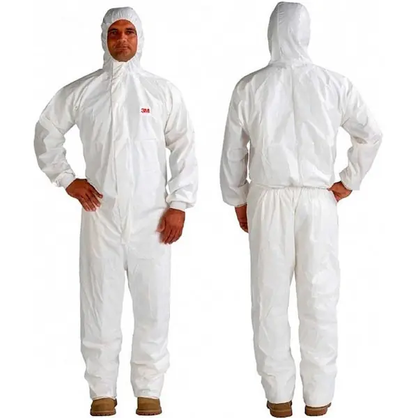 3M TUTA DI PROTEZIONE MONOUSO 4545 BIANCA CAT.III TIPO 5/6 TG.L