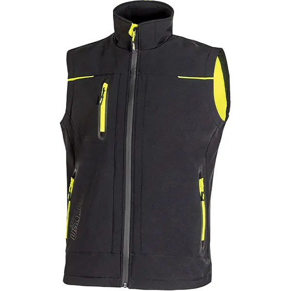 U-POWER GILET TECNICO IN SOFTSHELL UNIVERSE COLORE BLACK CARBON TG.M