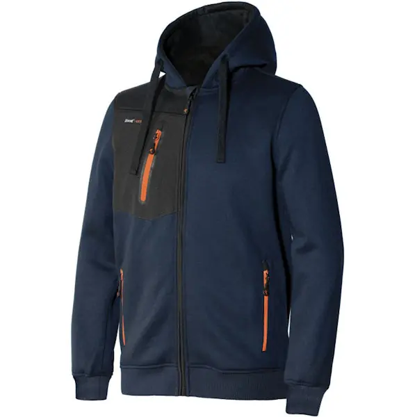 ISSA FELPA CON ZIP LUNGA TUBE COLORE BLU TG.L