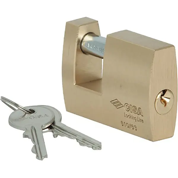 CISA LUCCHETTO OTTONE LOCKING LINE RETTANGOLARE MM90