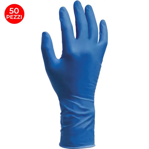 GUANTI REFLEXX MOD. R98 IN LATTICE COLORE BLU CONF.DA PZ.50 TG XXL