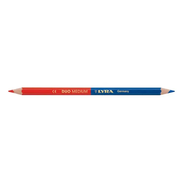 LYRA MATITA BICOLORE BLU/ROSSO DUO MEDIUM D.MM 7,6X178