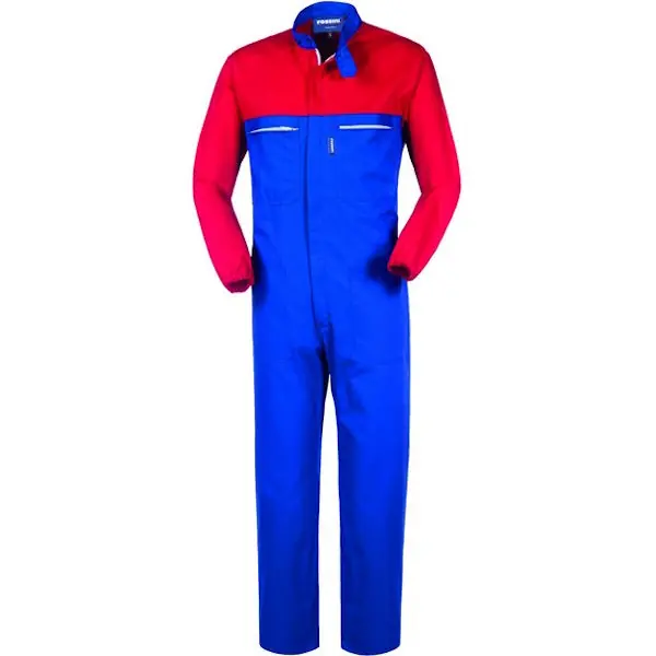 TUTA DA LAVORO MOD. LONDRA COLORE AZZURRO/ROSSO TG. L