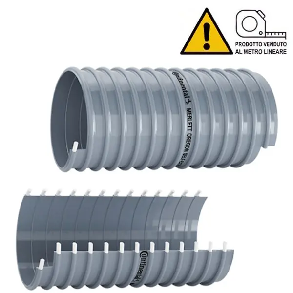 MERLETT TUBO OREGON SPIRALE PVC RIGIDO D.MM 35 AL MTL