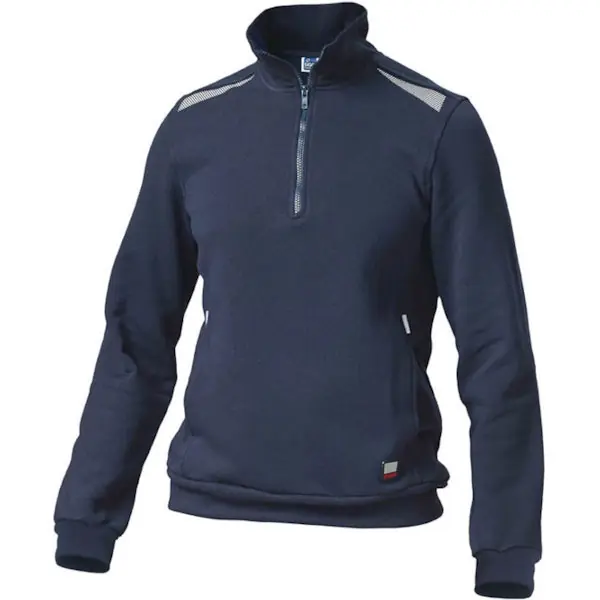 SIGGI FELPA CON ZIP CORTA TASK 2 COLORE BLU TG.S*