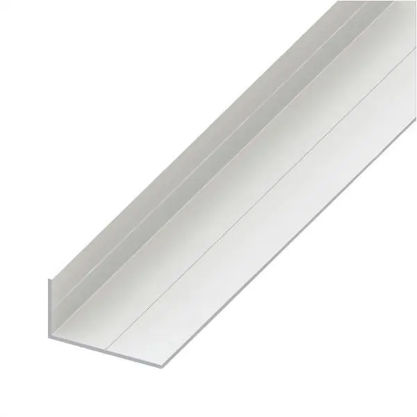 ALFER ANGOLARE LATI DISUGUALI SCANALATI PVC BIANCO MM15,5X27,5X1,5 MT1