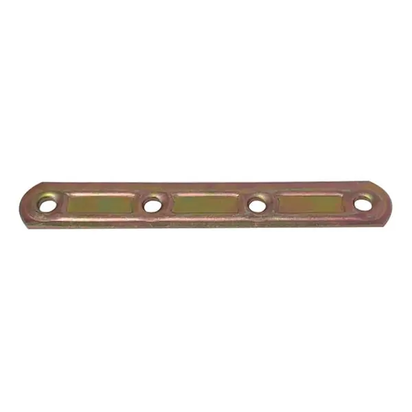 MINUTEX LASTRINA DIRITTA 4 FORI NERVATA MM120 ACCIAIO ZINCATO CONF.PZ4