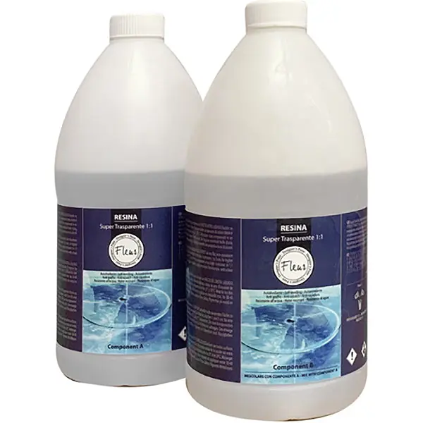 FLEUR RESINA SUPERTRASPARENTE 1 1 A+B LT 1,90