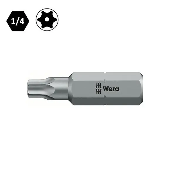 WERA INSERTO BIT 867/1 Z PER VITI TAMPER RESISTANT TORX T 9X25 DA 1/4"