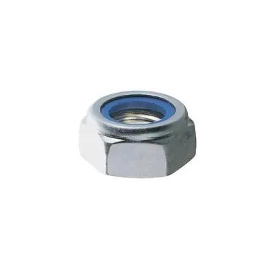 DADO AUTOBLOCCANTE BASSO PASSO FINE CL. 8 Z.BIANCO DIN 985 M27X2