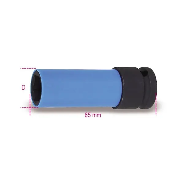 BETA 720LC CHIAVE A BUSSOLA MACCHINA DADI RUOTE COLORATA 1/2" MM17