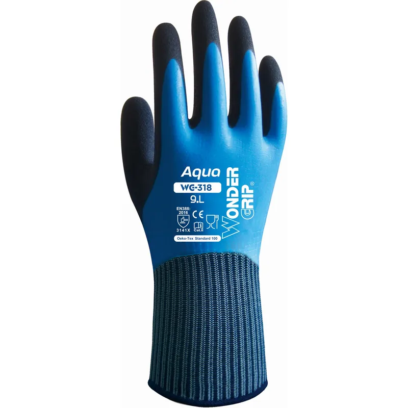 WONDER GRIP GUANTI MOD. WG-318 AQUA COLORE BLU TG11
