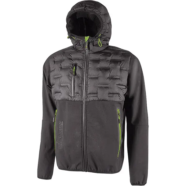 U-POWER GIACCA TECNICA SPOCK COLORE ASPHALT GREY TG.L