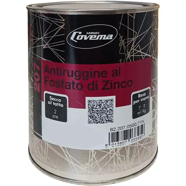 COVEMA CONVERTITORE ANTIRUGGINE AL FOSFATO DI ZINCO ART.82.207 KG 0,92
