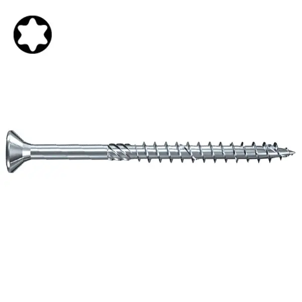 FISCHER VITE PER LEGNO FPF-ST ZPP TSP TX40 ZINCATA BIANCA D.MM10X180