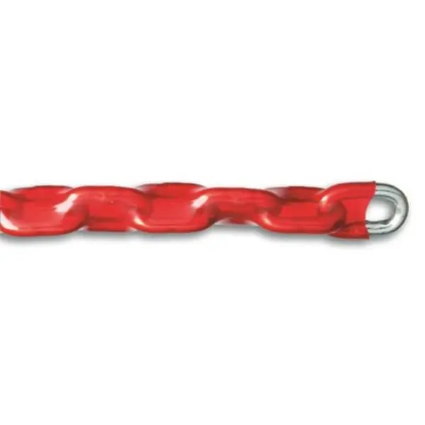 CATENA DI SICUREZZA A MAGLIA TONDA PLASTIFICATA D.MM 7,5X1000
