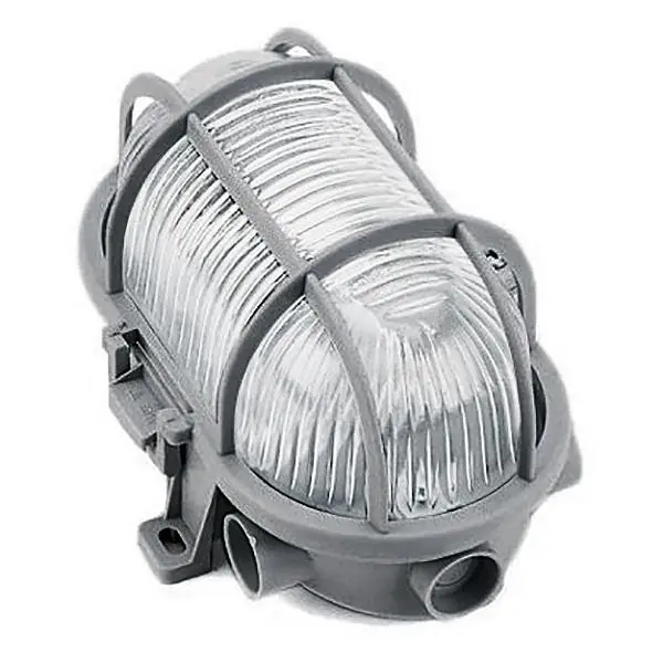 FAEG PLAFONIERA MOD. TARTARUGA CON GABBIA IP44 COLORE GRIGIO