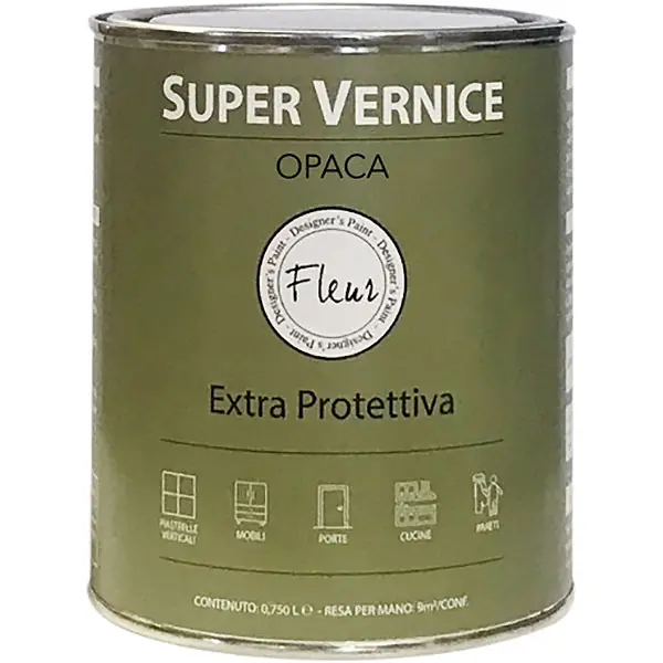 FLEUR SUPER VERNICE EXTRA PROTETTIVA OPACA LT 0,75