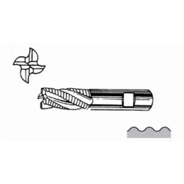 CM FRESA CILINDRICA FRONTALE 52W 3T HSS 8% CO TIALN D.MM 6X 57 COD.MM6