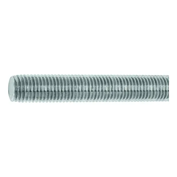 BARRA FILETTATA FERRO CLASSE 8.8 ZINCATA BIANCA M12X1,75X1000 DIN 975
