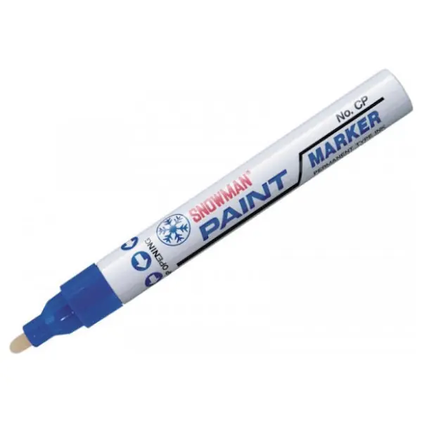 ULLMANN SNOWMAN MARCATORE PAINT MARKER PUNTA TONDA MM4,5 BLU