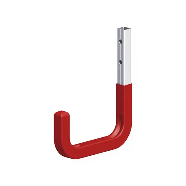 ALFER GANCIO PER PARETI ALLUMINIO GOMMATO ROSSO MM115 PORTATA MAX KG30