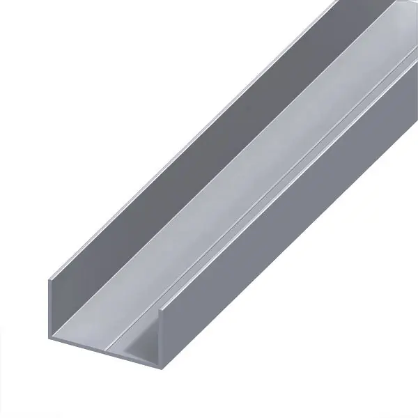 ALFER PROFILO RETTANGOLARE A U ALLUMINIO NATURALE MM19,5X35,5X1,5 MT2,5