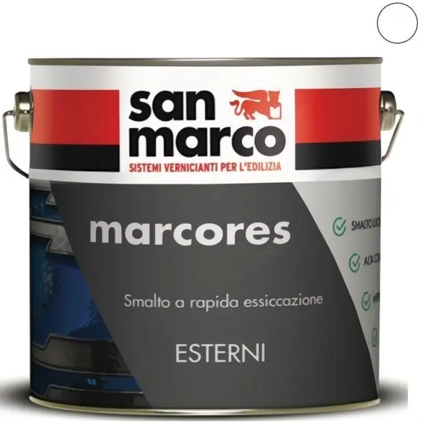 SAN MARCO MARCORES SMALTO BIANCO LT0,75