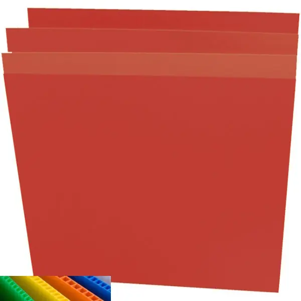 TRAFIL POLIPROPILENE ALVEOLARE MM 500X1000X2,5 COLORE ROSSO