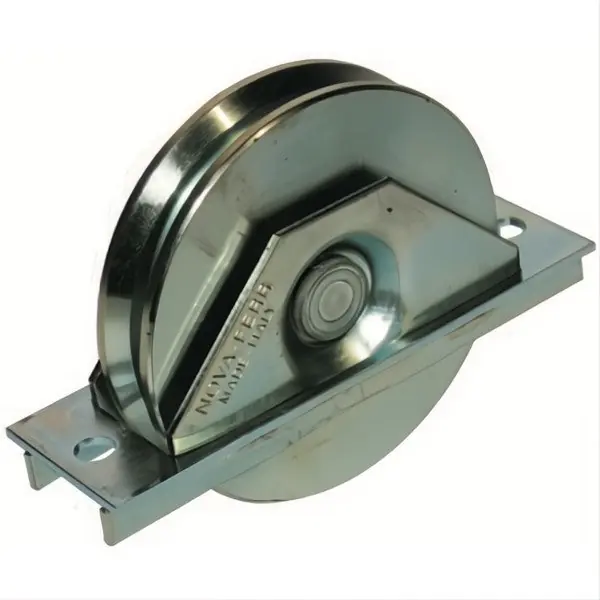 NOVA-FERR RUOTA ZINCATA GOLA AD Y D.MM100 2 CUSCINETTI SUPPORTO PIASTRA