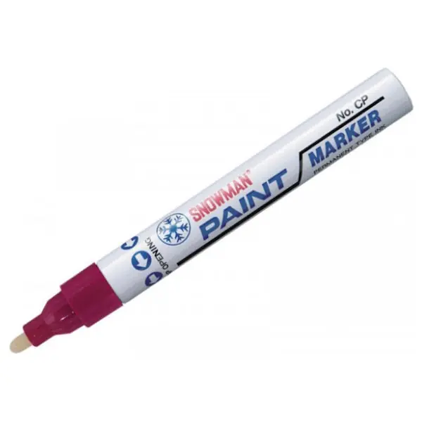 ULLMANN SNOWMAN MARCATORE PAINT MARKER PUNTA TONDA MM4,5 AMARANTO