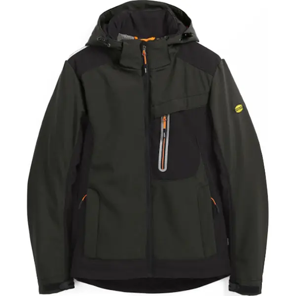DIADORA GIACCA DA LAVORO SOFTSHELL CARBON TECH GRIGIO ASFALTO TG.S
