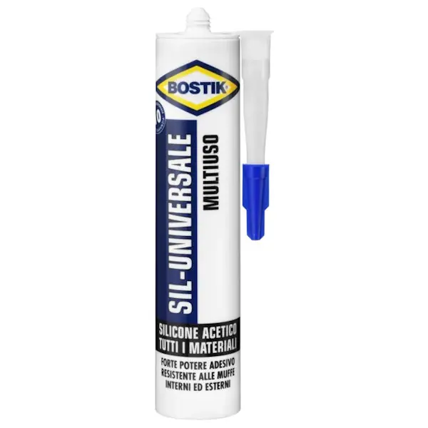 UHU BOSTIK SIL-UNIVERSALE SILICONE ACETICO BIANCO CARTUCCIA ML280