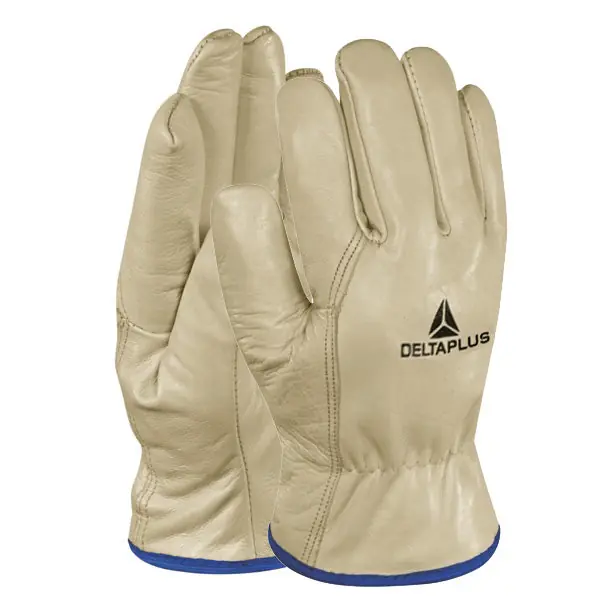 DELTA PLUS GUANTI MOD. THINSULATE IN PELLE FODERATO COLORE BEIGE TG 9