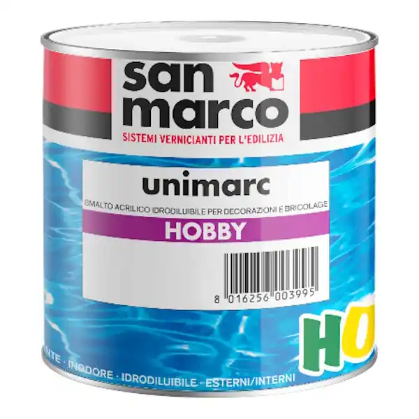SAN MARCO UNIMARC HOBBY SMALTO ACRILICO ARGENTO LT 0,125