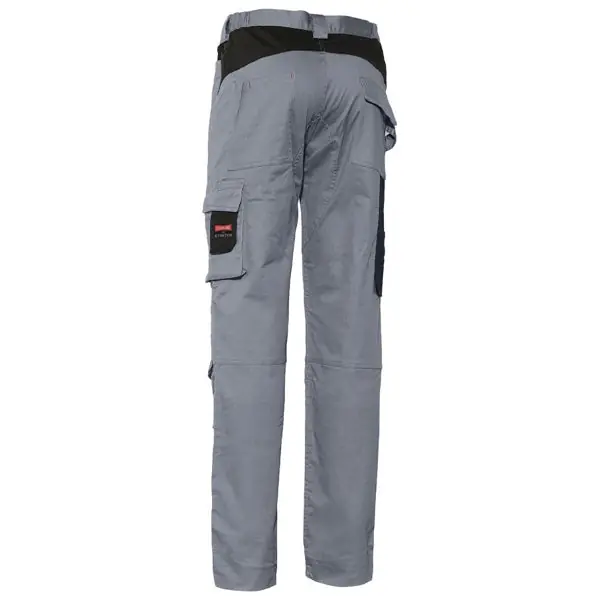 ISSA PANTALONE DA LAVORO STRETCH FODERATO COLORE GRIGIO/NERO TG.XXL