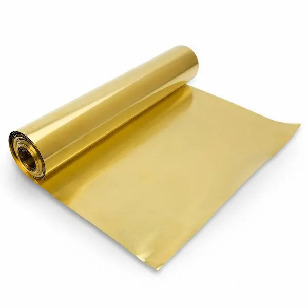 CARTA SPAGNA LAMIERINO OTTONE H.MM200 SPESSORE MM0,100 AL MTL
