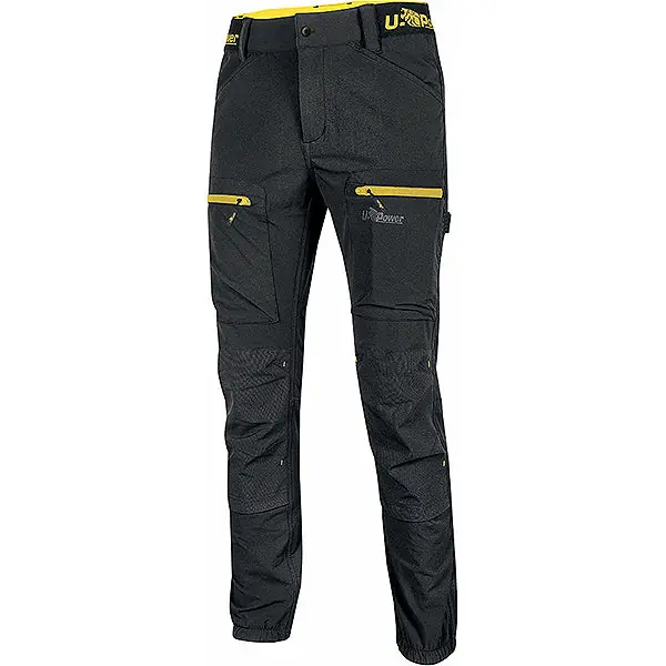 U-POWER PANTALONE IN TESSUTO U-4 HORIZON COLORE BLACK CARBON TG.XL