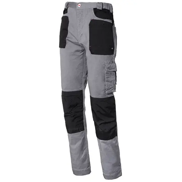 ISSA PANTALONE DA LAVORO STRETCH FODERATO COLORE GRIGIO/NERO TG.M