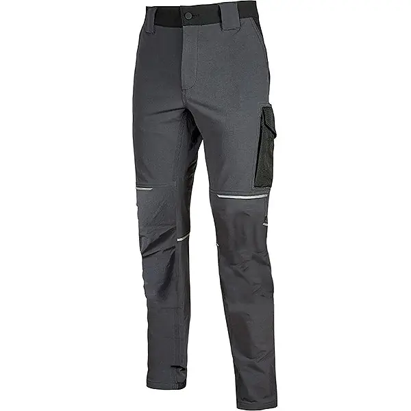 U-POWER PANTALONE IN TESSUTO WORLD COLORE ASPHALT GREY TG.M