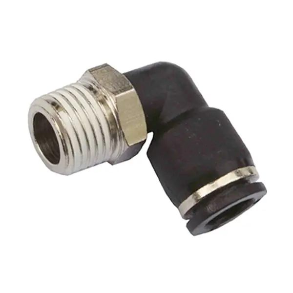 KONFIT RACCORDO GOMITO GIREVOLE CONICO POLIMERO NERO ART.RP72K MM12-3/8"