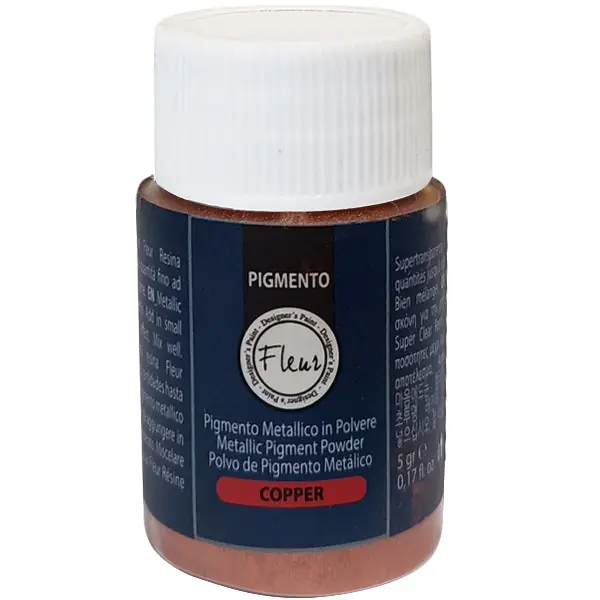 FLEUR PIGMENTO METALLIZZATO IN POLVERE PER RESINE COPPER GR 5