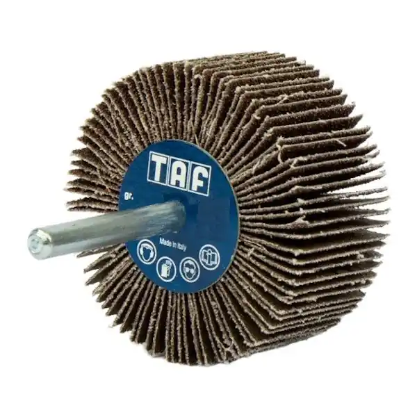 TAF RUOTA ABRASIVA LAMELLARE CORINDONE D.MM60X20 CON GAMBO D.MM6 GR 60
