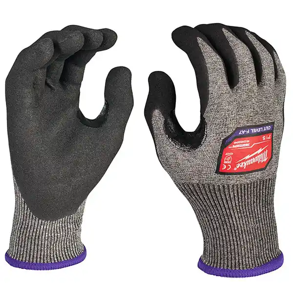 MILWAUKEE GUANTI MOD. HIGH CUT F GLOVES COLORE GRIGIO/NERO TG 8 (M)