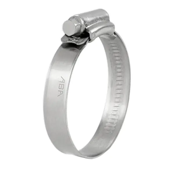 ABA FASCETTA STRINGITUBO BANDA PIENA INOX AISI 304 MM12 D.MM 15- 24