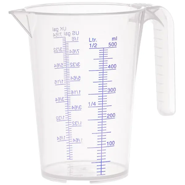 PRESSOL CARAFFA IN POLIPROPILENE GRADUATA TRASPARENTE DA LT0,50